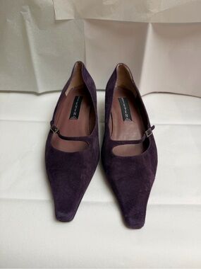 Steven Madden Purple Suede Pointed Mary Jane Heels